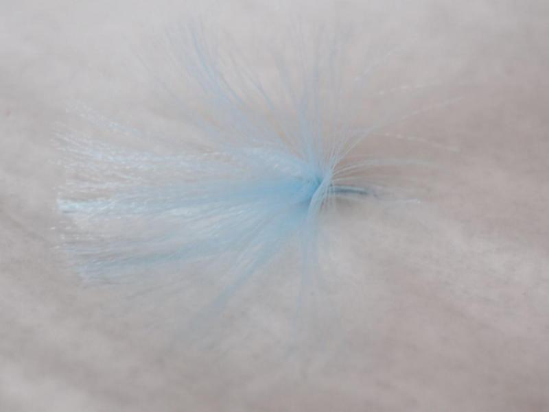 The blue sample used about ten inches of the 6-inch width horsehair.