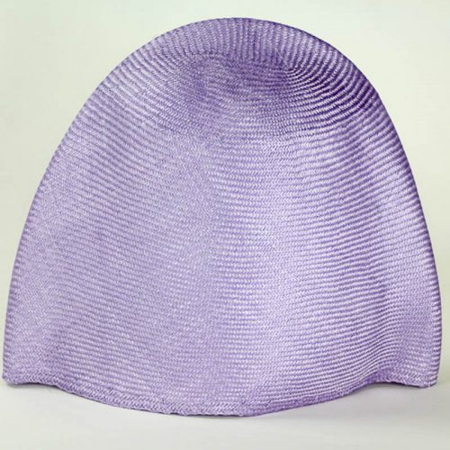 Lilac Grade I parasisal hood. Finely woven straw with sheen