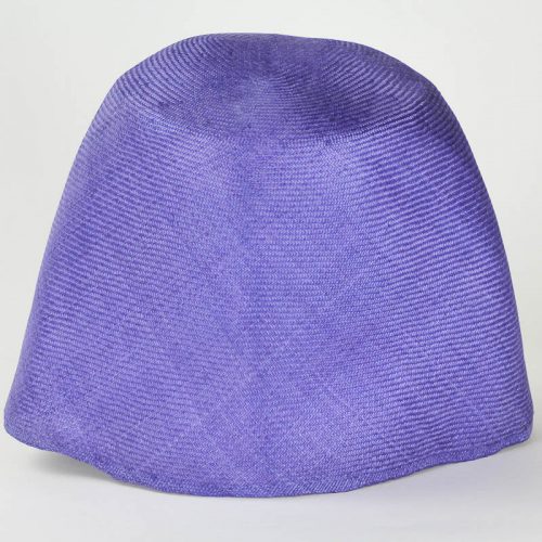 Purple Grade One Parasisal hood. Finely woven straw with sheen