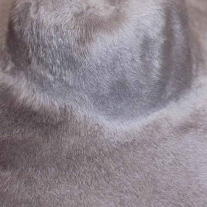 Pearl grey. Brims are size 16/17 inch brim width (113 grams).