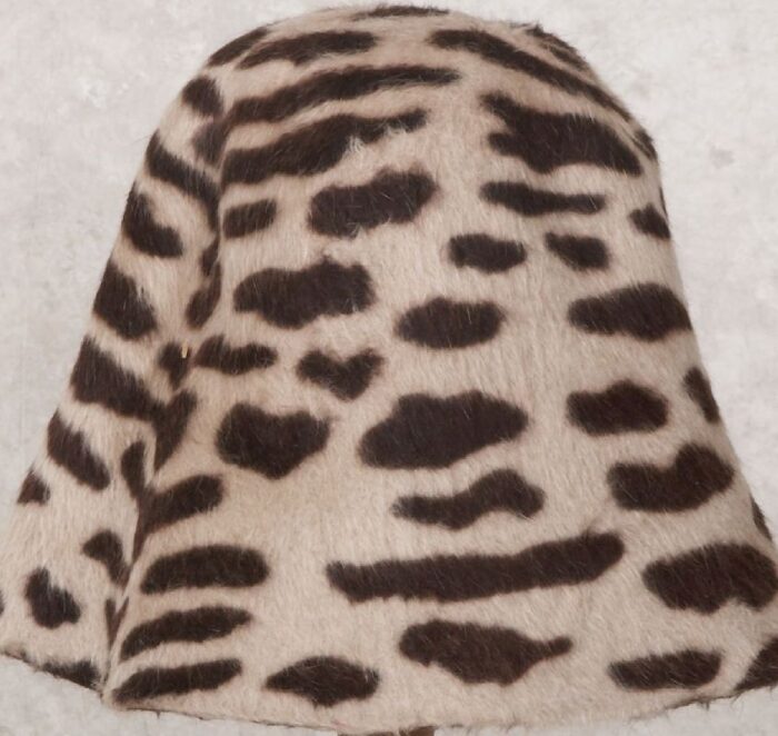 Zebra Long Hair Print Hood