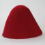 100% wool felt hood, 3 1/2 ounce weight (100 grams), made in China.