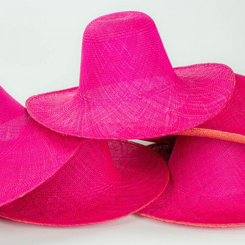Close Out hatbody made of unknown straw fiber, 5 piece set