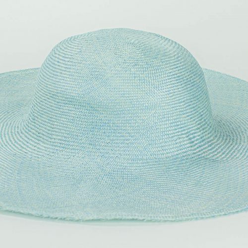 Sky Blue Grade One Parasisal 6" body. Finely woven straw with sheen