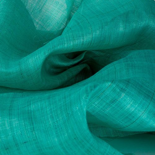 Aqua green Pinokpok is in the sinamay family with lots more body and wonderful draping qualities.