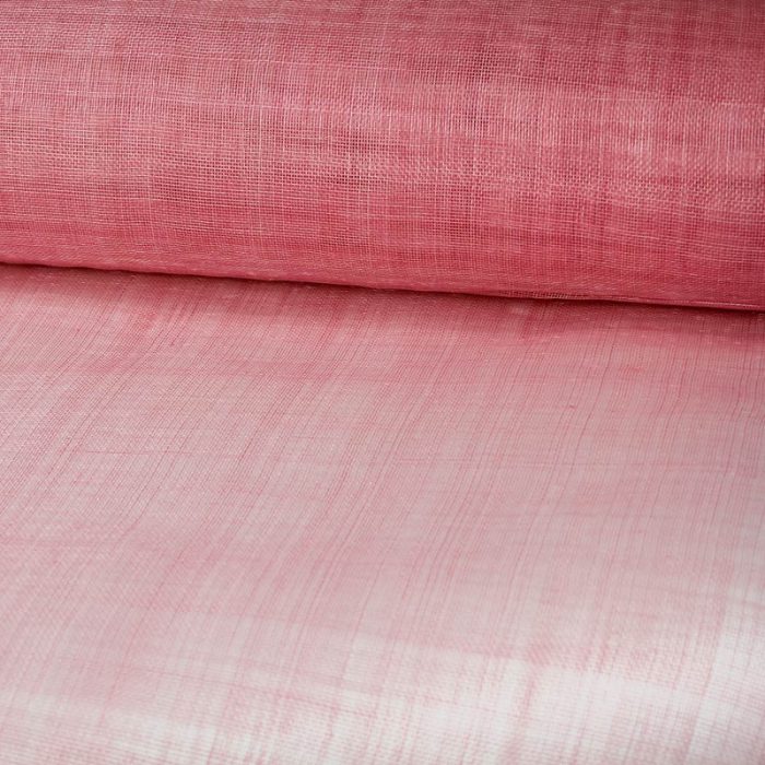 Lightly sized Gauzy look straw cloth, in pink.