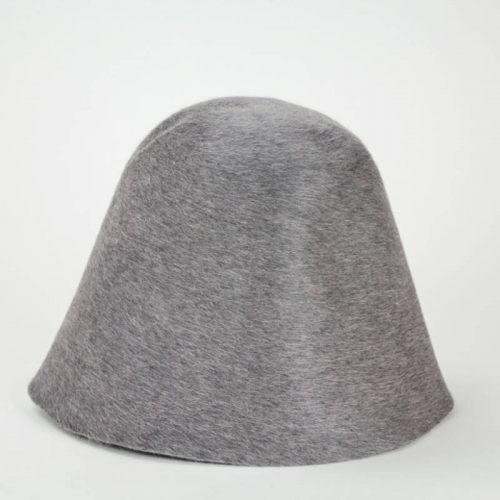 A pretty grey with heather finish hood, or cone, shape.