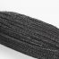 Black straw braid in standard Milan weave