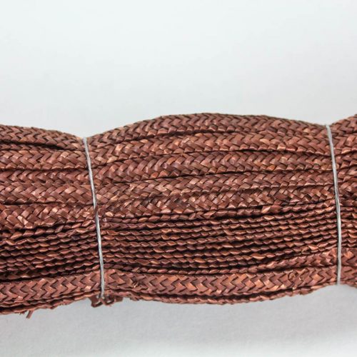 Spice Brown straw braid in standard Milan weave