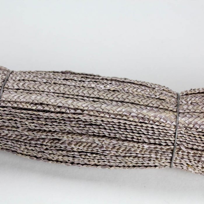 Taupe Grey straw braid in standard Milan weave