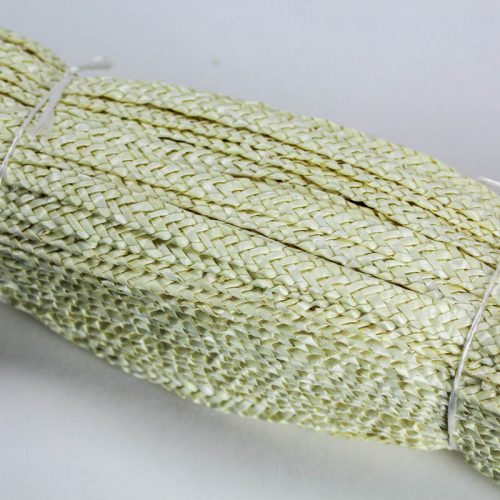Ivory straw braid in standard Milan weave