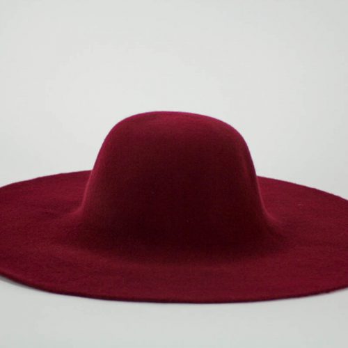 Good burgundy color capeline. Consistent quality of Wool Felt made in Czech Republic
