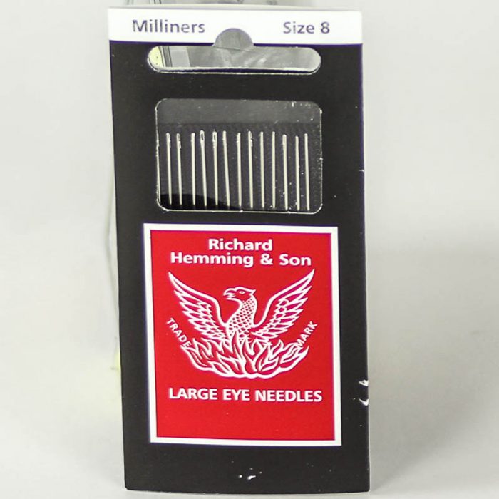 Milliners needles, also known as Straw needles, are longer than their Sharps counterparts.
