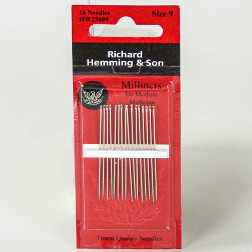 Milliners needles, also known as Straw needles, are longer than their Sharps counterparts.
