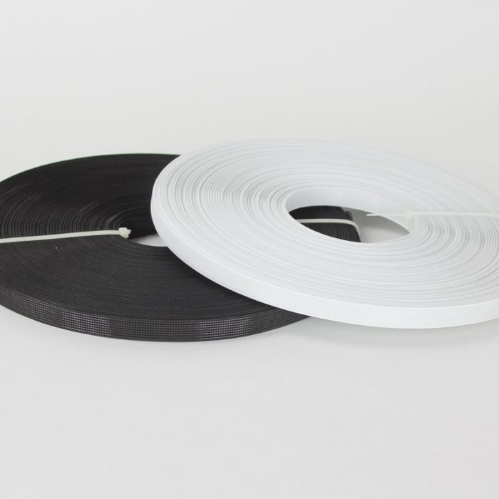 Rigilene, plastic boning, can stiffen, shape and gives definition your hat or garment.