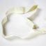 Ivory size adjustable ribbon sweatband