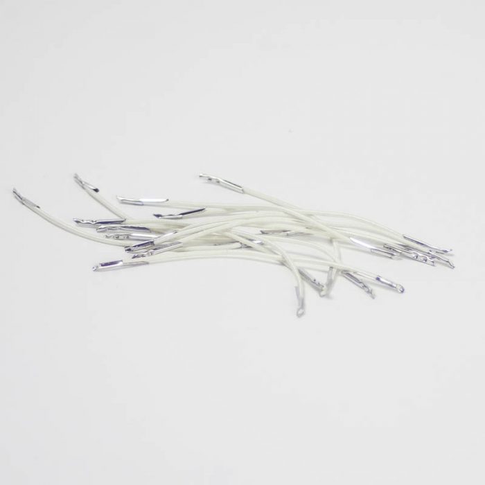 Round elastic cord with barbed ends, 3 inch length. Use with Hair Comb of choice.