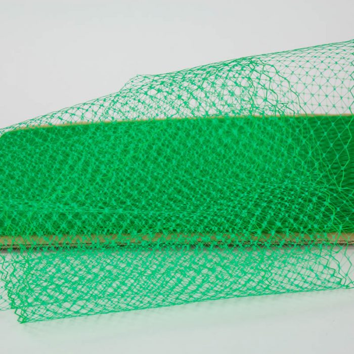 Bright green Standard diamond pattern 1/4 inch, 8-9 inch width, 100% nylon. 