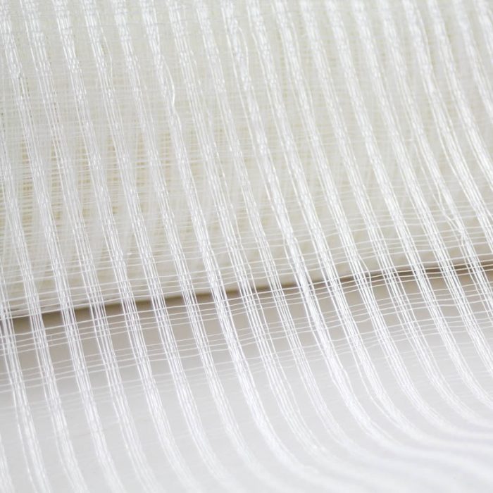 White window pane sinamay.  Pattern has quarter inch open weave. 
