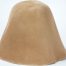 camel Brown hood, or cone shape, with velour finish on outside only.