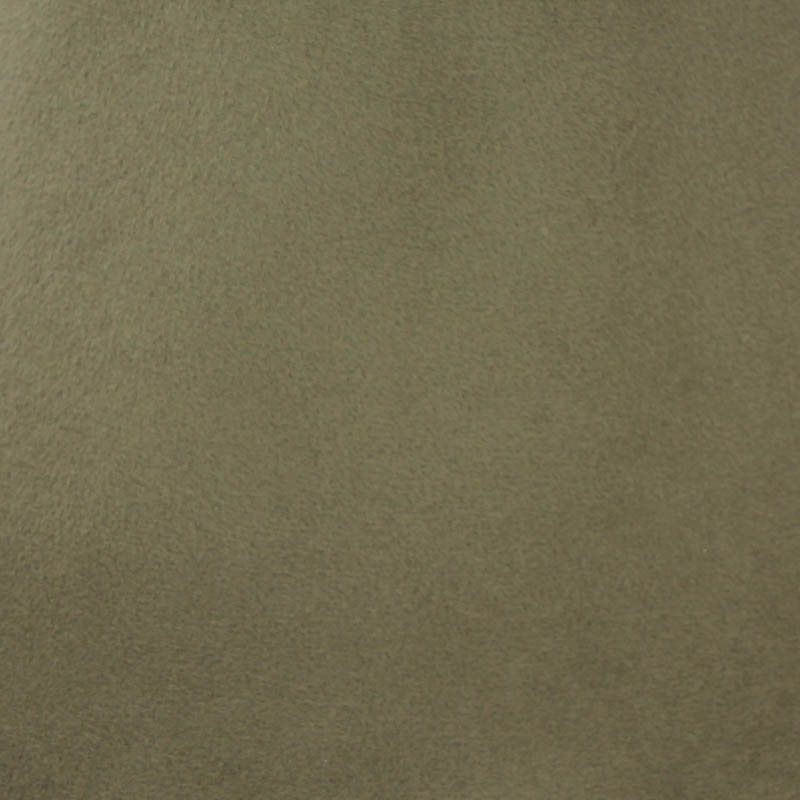 Khaki brown capeline with velour finish on outside only.