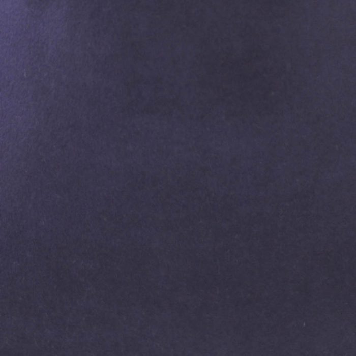 Navy blue capeline with velour finish on outside only.
