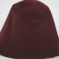 Deep Brandy shade hood, or cone shape, with velour finish on outside only.