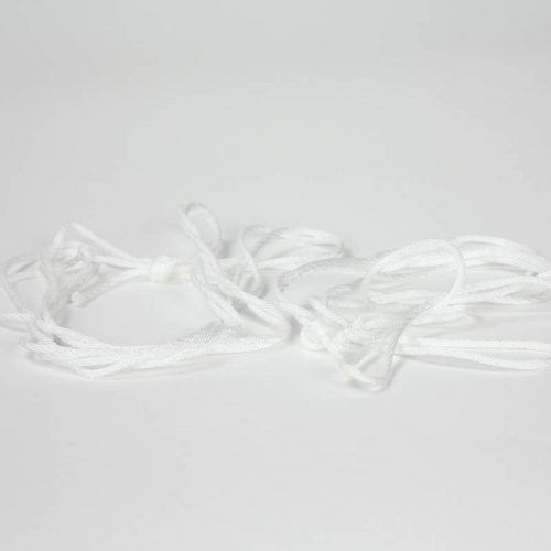 Set of two nylon blocking cords: 2 yd and 3 yd lengths, one of each.