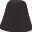 Black hood or cone shape, 100% rabbit fur felt, excellent quality with standard felt finish.