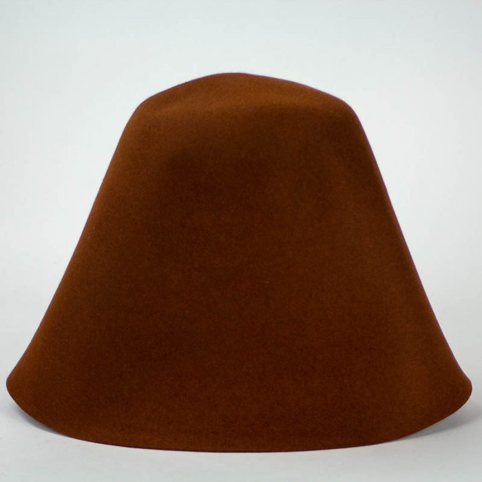 Spice Brown 100% rabbit fur felt, excellent quality with standard felt finish.