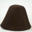 Dark Brown 100% rabbit fur felt, excellent quality with standard felt finish.