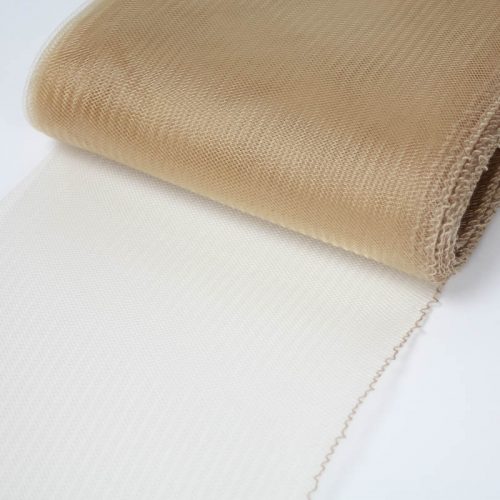 Camel Tan Horsehair 100% quality polyester, very flexible, used in making hats and for trim work.