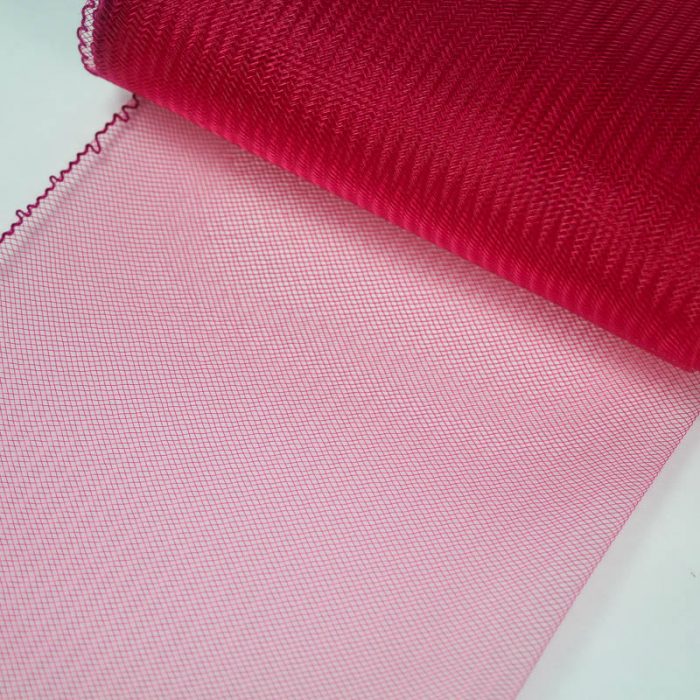 Rose Pink Horsehair 100% quality polyester, very flexible, used in making hats and for trim work.