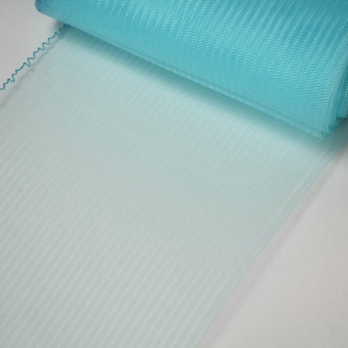 Light Turquoise Horsehair 100% quality polyester, very flexible, used in making hats and for trim work.