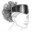 Hat pattern with sophisticated and feminine style.