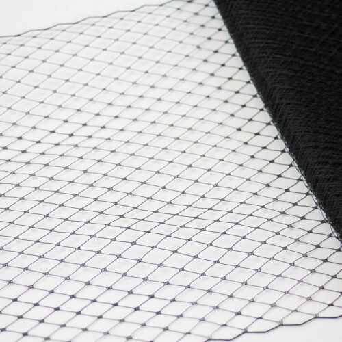 Black Standard diamond pattern with 1/4 inch opening, 8-9 inch width, 100% nylon.