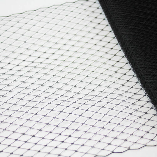 Black Standard diamond pattern with 1/4 inch opening, 8-9 inch width, 100% nylon.