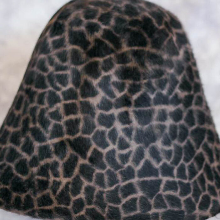 Giraffe Print Long Hair Hood