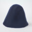 Navy wool felt hood. 100% wool felt hood, 3 1/2 ounce weight (100 grams), made in China. Hoods have 10/11 inch depth.