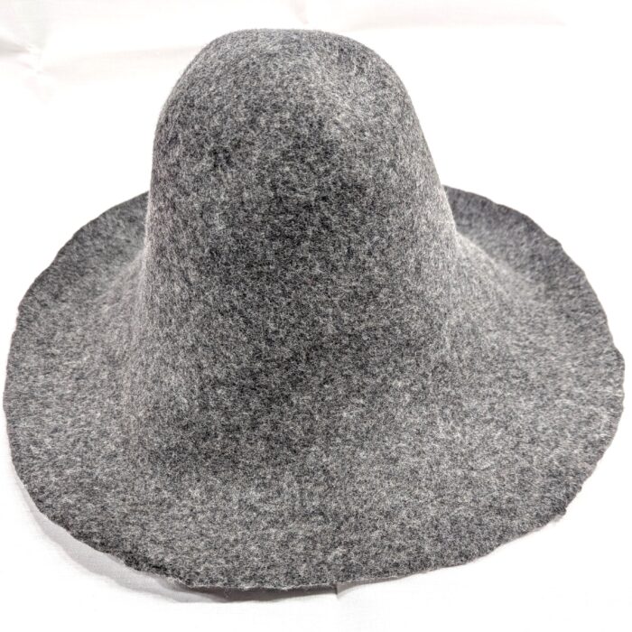 Mixed Grey Wool Felt Capeline, US