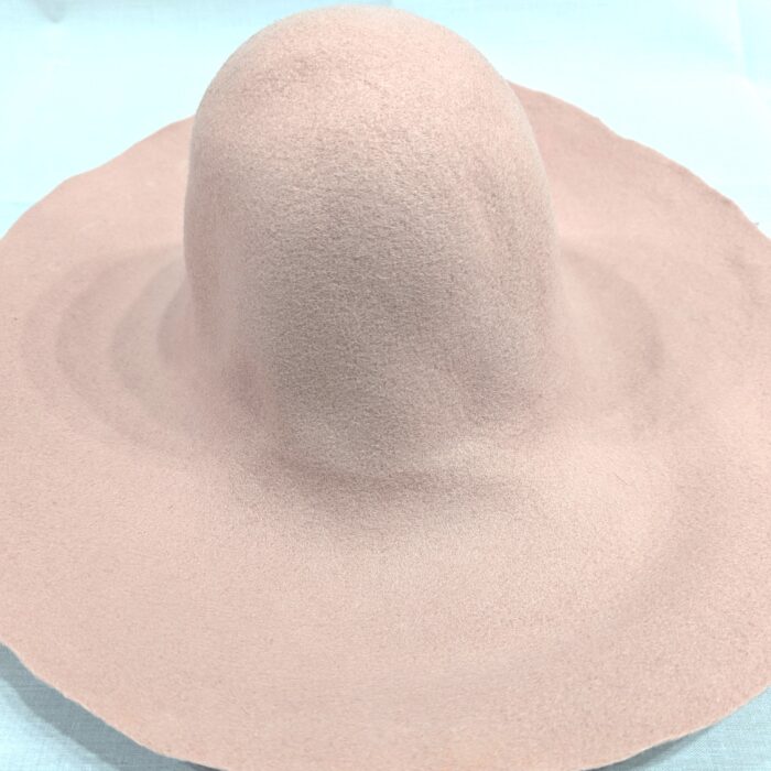 Light Pink Wool Felt Capeline, US